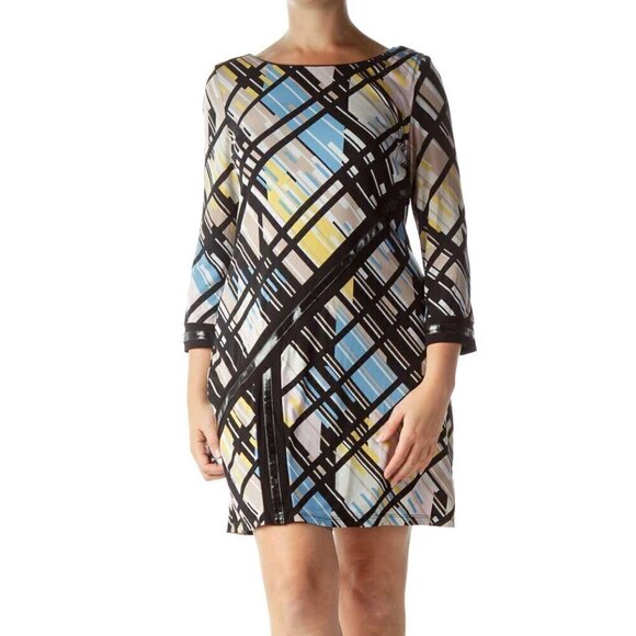 Laundry By Shelli Segal Dresses & Skirts - LAUNDRY by SHELLI SEGAL Multicolor Long Sleeve Shift Dress